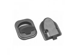 Fjord Outdoor Kastdeurslot Inbouw Rond Grijs