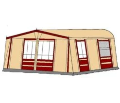 Te Velde Voortent Prelude 350 Cm Bordeaux -Camper Accessories Winkel 14 tevelde voortent prelude bordeaux 350 rechts 2