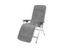 Bo Camp Badstof Stoelhoes Gepolsterd L Donker Grijs