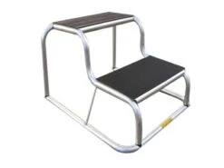 Milenco Opstap Aluminium Rubber 2 Tredes