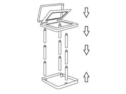 Bo-Camp Plast Team - Vuilniszakhouder -Camper Accessories Winkel 49 2 bo camp plast team vuilniszakhouder ekologica demontabel zwart 6395724