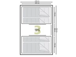 Eurotrail Vis-a-vis Tent Santiago BTC -Camper Accessories Winkel 55 2 eurotrail santiago btc plattegrond ette0609 2701