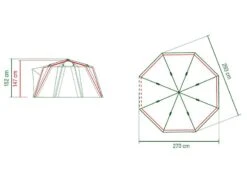 Coleman Familie Tent Octago Blue-lime -Camper Accessories Winkel 65 2 coleman familie tent octago blue lime 2000035194