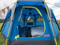 Coleman Familie Tent Octago Blue-lime -Camper Accessories Winkel 65 3 coleman familie tent octago blue lime 2000035194