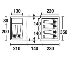 High Peak Porto 6 -Camper Accessories Winkel high peak koepeltent porto 6 plattegrond 12240 2