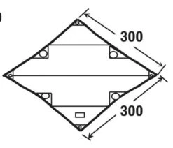 High Peak Tarp 1 -Camper Accessories Winkel high peak tarp 1 afmeting 10030 2
