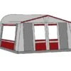 Te Velde Voortent De Vaart Lux 240 Cm Bordeaux -Camper Accessories Winkel te velde voortenten de vaart lux 240 cm diep bordo links