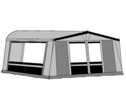 Te Velde Voortent De Vaart Lux 310 Cm. Antraciet