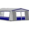 Te Velde Voortent De Vaart Lux 310 Cm. Blauw -Camper Accessories Winkel te velde voortenten de vaart lux 310 cm diep blauw links1